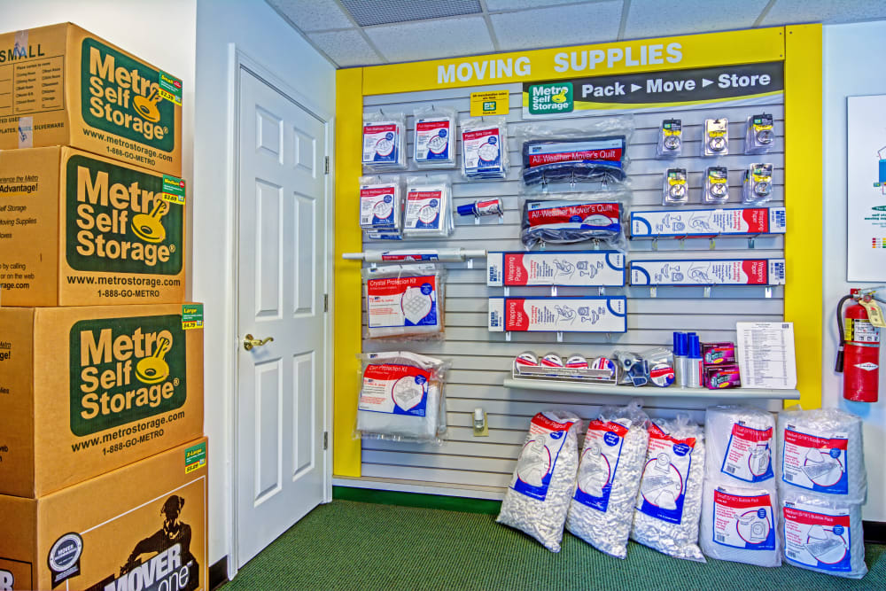 Packaging supplies at Metro Self Storage in Stockbridge, Georgia