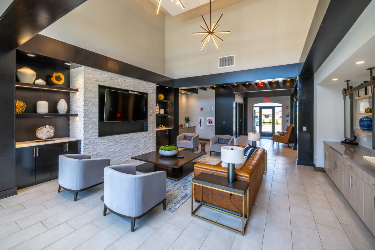 Sitting area at The Bluffs in Romeoville, Illinois