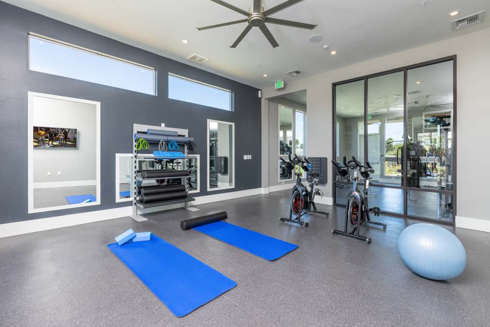 Large wellness studio at Solasta in Sacramento, California