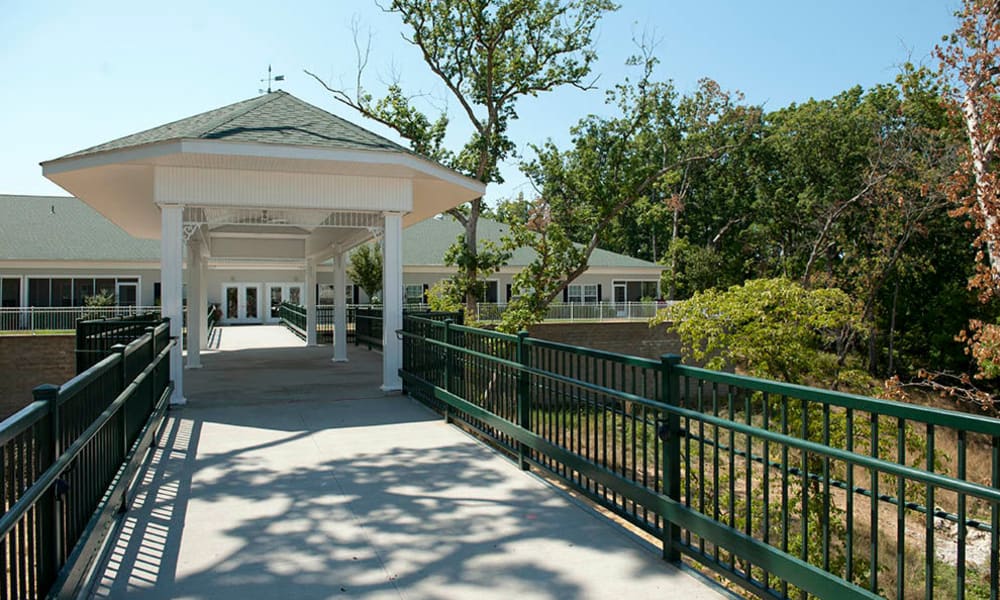 outdoor gazebo at The Neighborhoods by TigerPlace in Columbia, MO