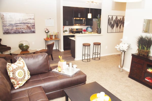Beautiful Living Room at Sterling Lakes in Mason, Ohio