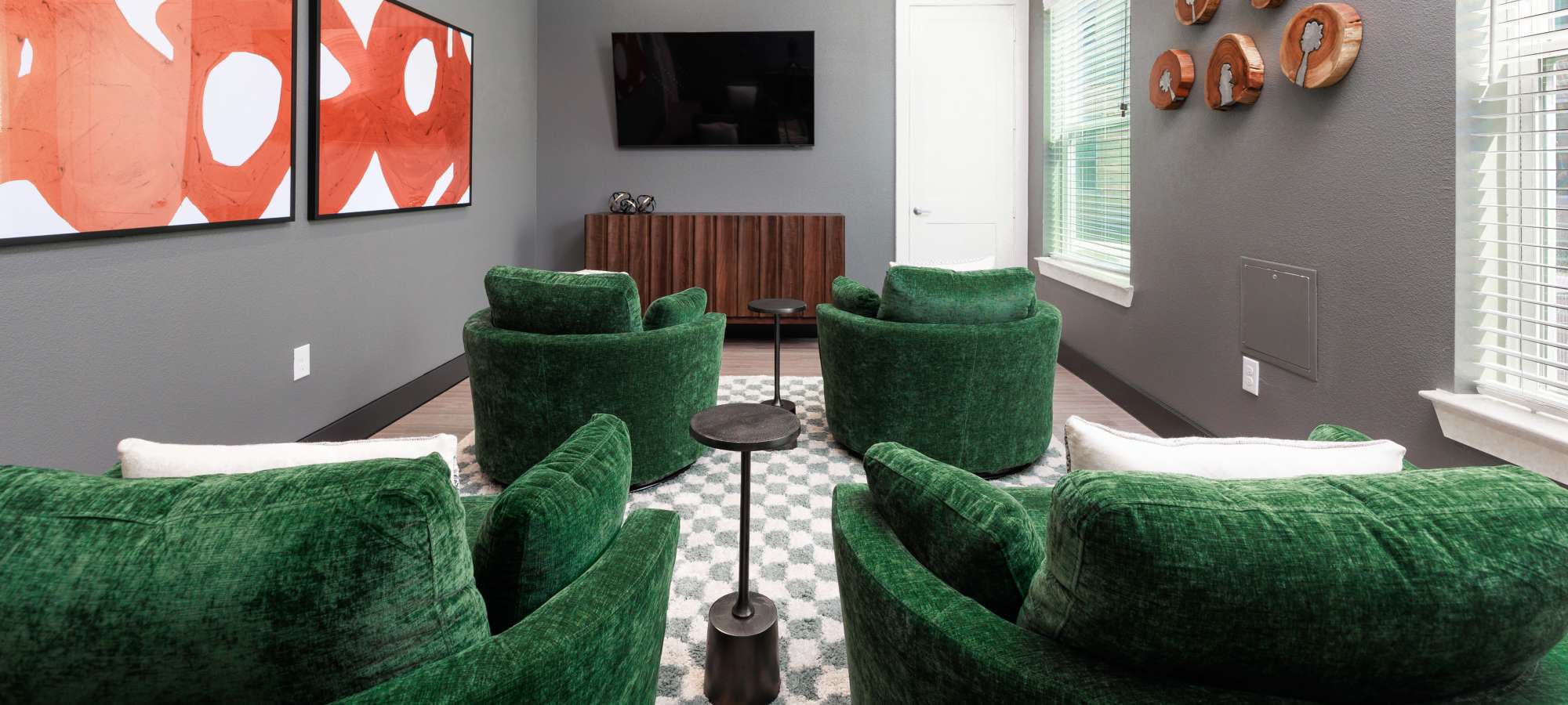 Couches with tv at Walnut Springs in Seguin, Texas