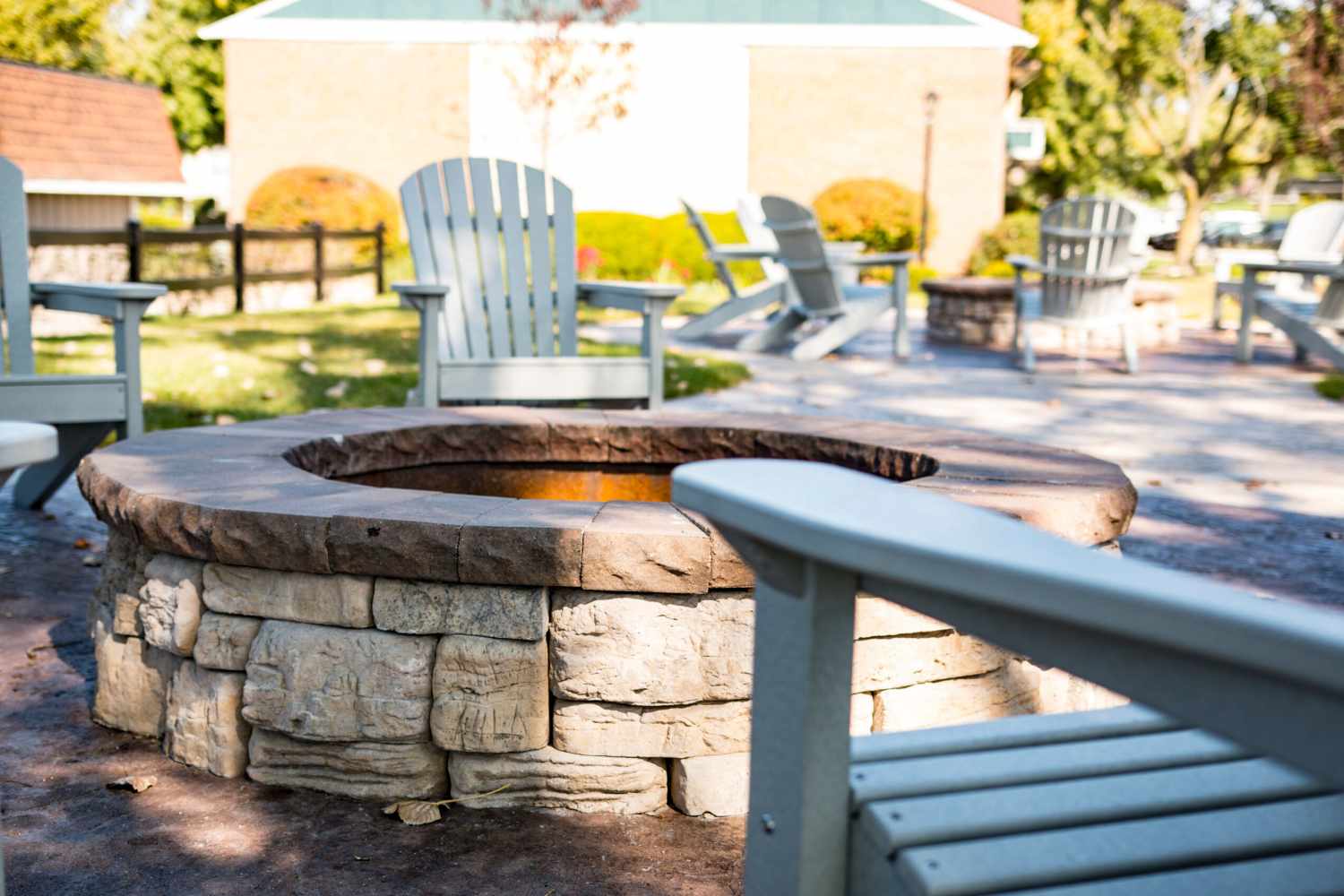 Firepit at Canterbury Green in Fort Wayne, Indiana
