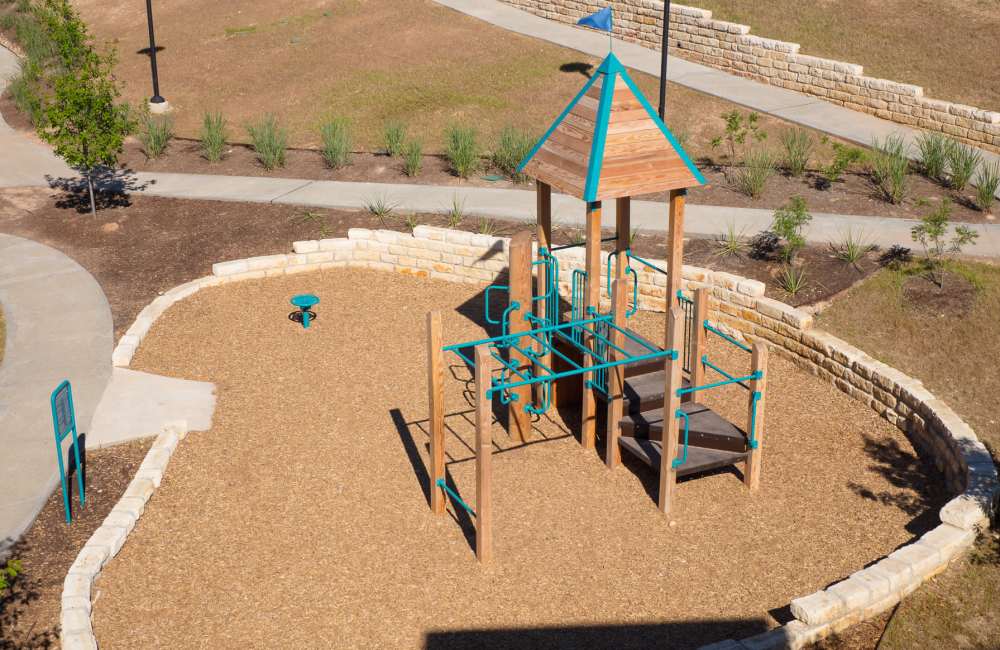 Playground in the community at Live Oak Trails in Austin, Texas 