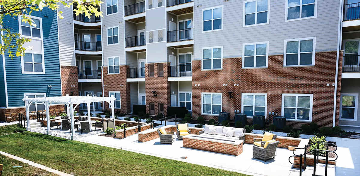 Lounge area at Aspire at West End, Richmond, Virginia