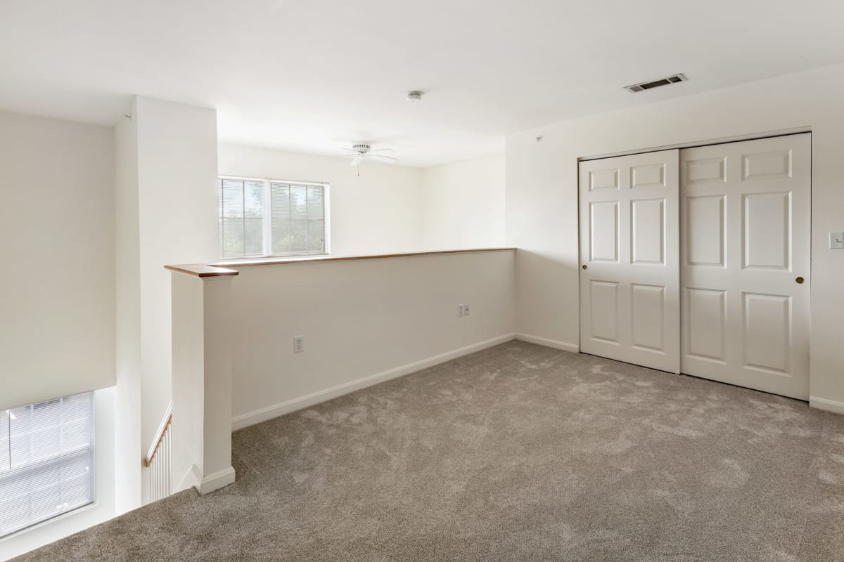 Bright windows in an apartment at Orchards Apartments in Marlborough, Massachusetts