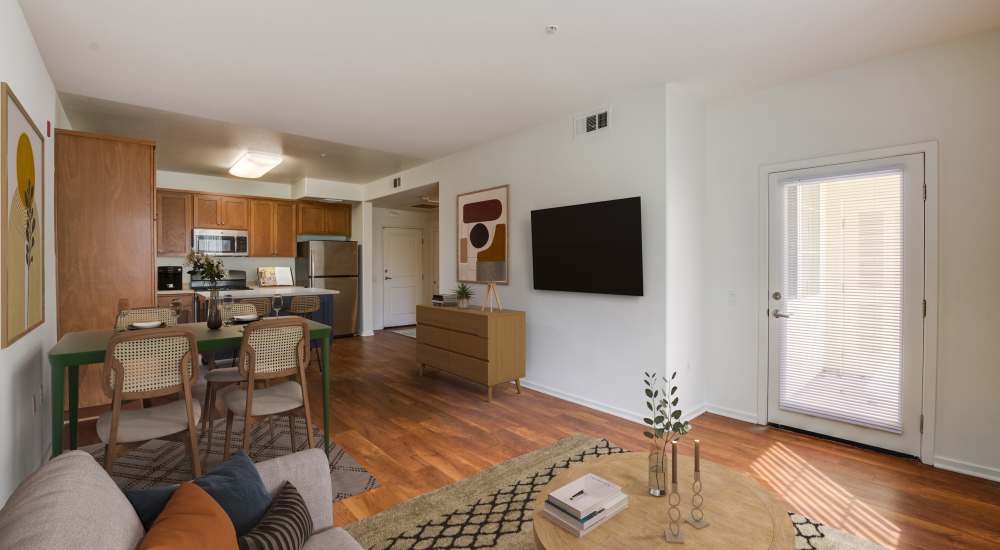 Living room at Hancock Terrace in Santa Maria, California 
