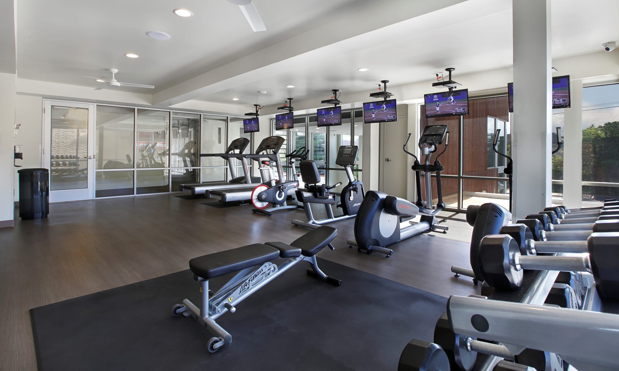 Fitness center at Liberty Blvd