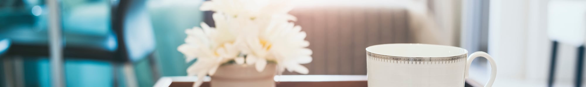 Enjoy a cup of coffee in your new home at Beech Meadow Apartments