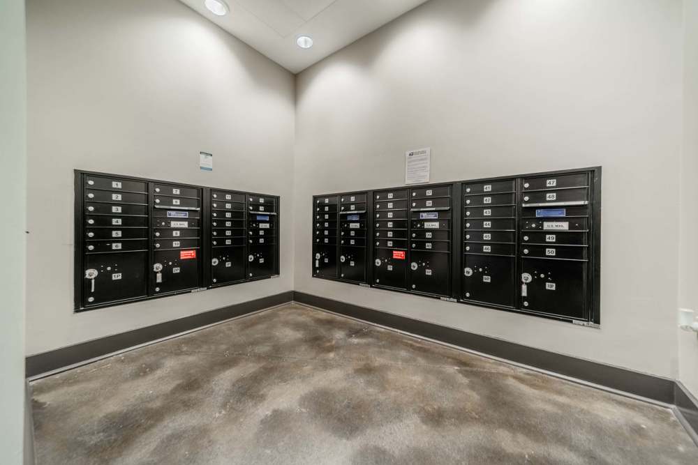 Mailroom at Cedar Flats in Charlotte, North Carolina