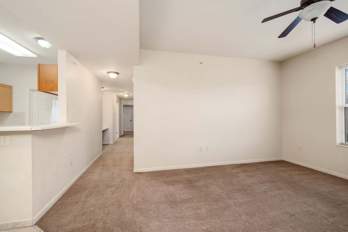 Unfurnished living area at Ozark Trails in Ozark, Missouri