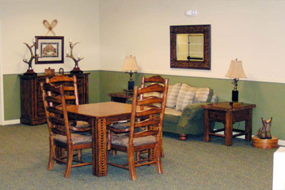 Community room at Majestic Rim Retirement Living in Payson, Arizona.