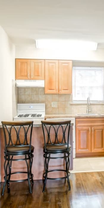 Dining counter at Wingate Apartments in Hamilton, New Jersey