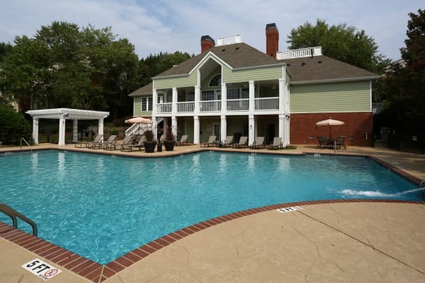 Large resident pool at Broad River Trace in Columbia, South Carolina.