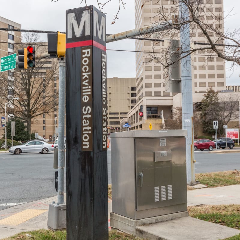 Close to the Metro station at Residences on The Lane in Rockville, Maryland