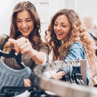 Residents shopping at a store near Sofi Parc Grove in Stamford, Connecticut