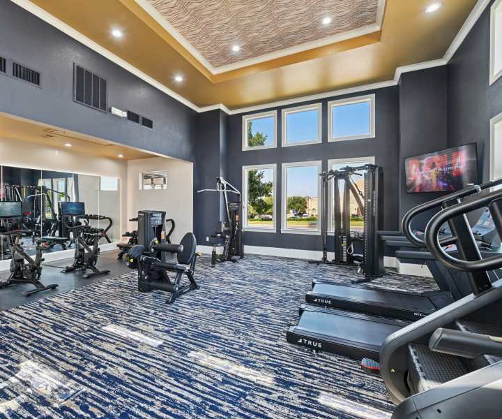 Fitness center at Lauren in Fort Worth, Texas 