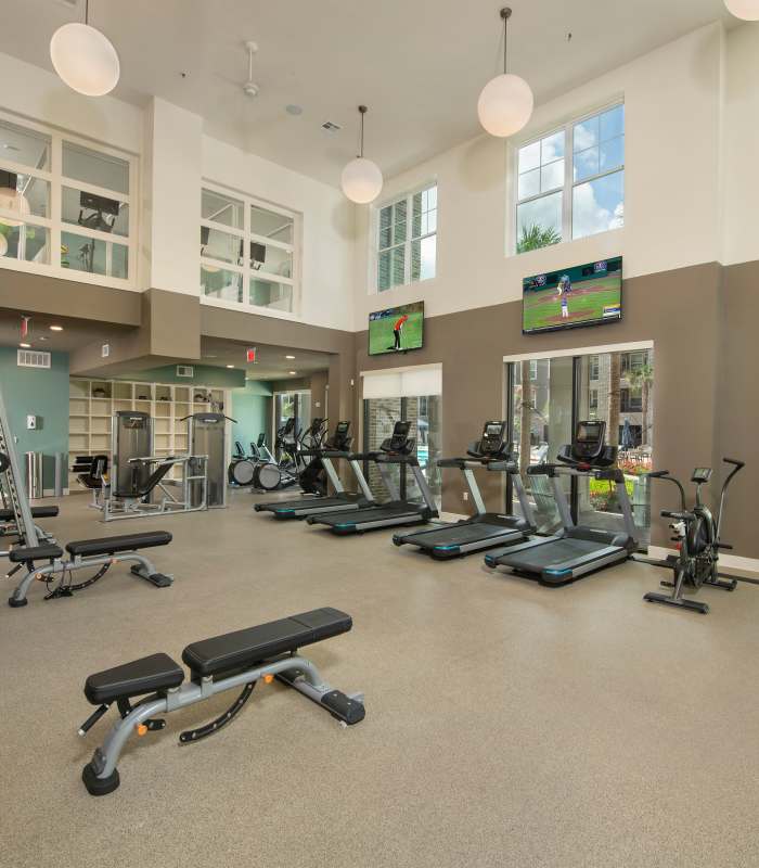State-of-the-Art Fitness Center at Orleans at Fannin Station in Houston, Texas