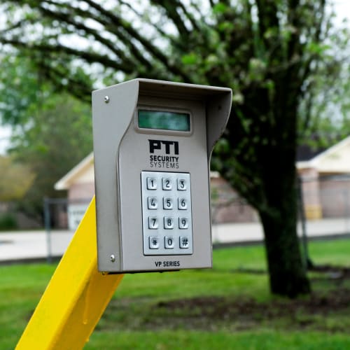 Covered RV parking at Red Dot Storage in Baker, Louisiana