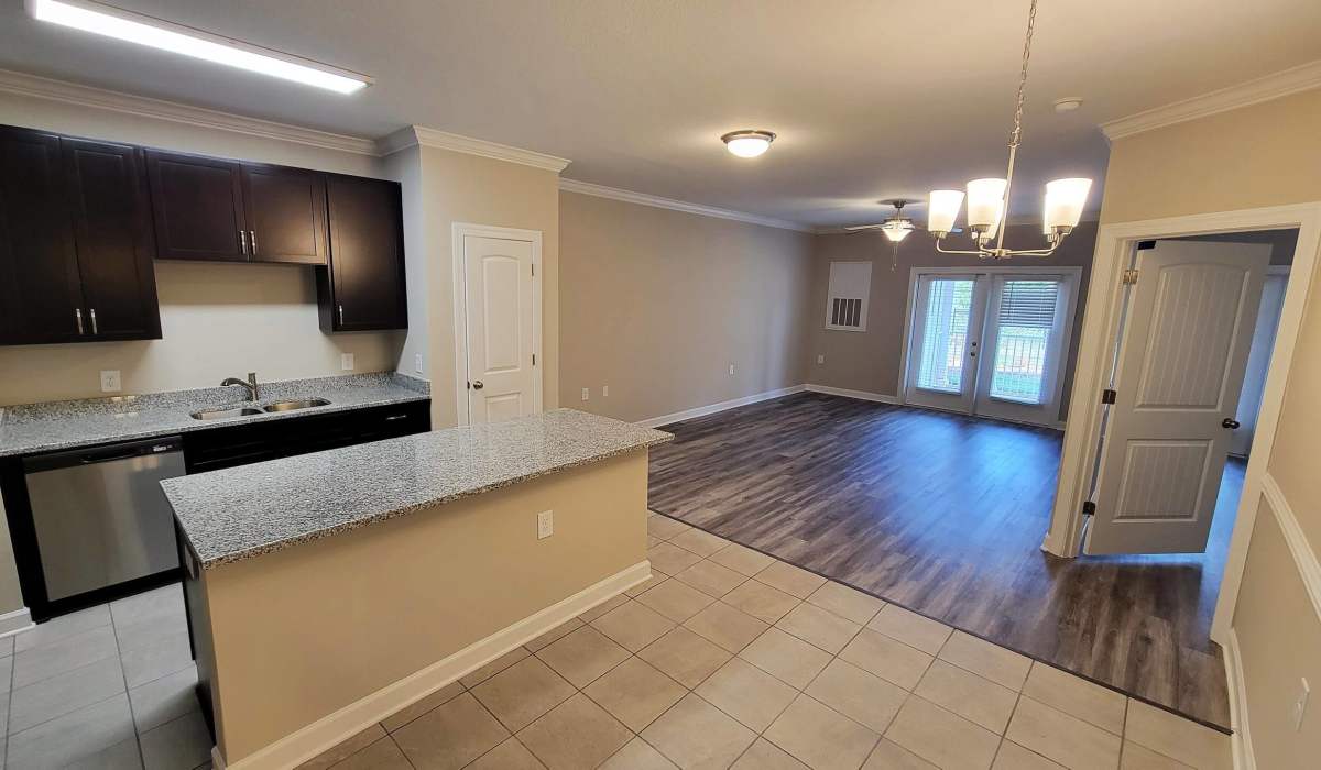 Open kitchen at Palisades at Reems Creek in Weaverville, North Carolina
