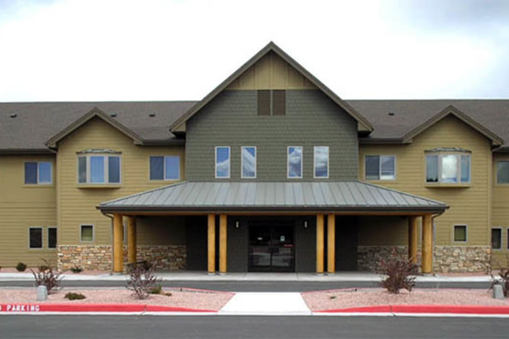 Entrance at Majestic Rim Retirement Living in Payson, Arizona.