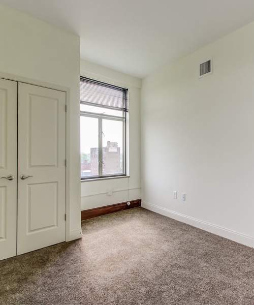 Bedroom with window at 43 Town Square in Lima, Ohio