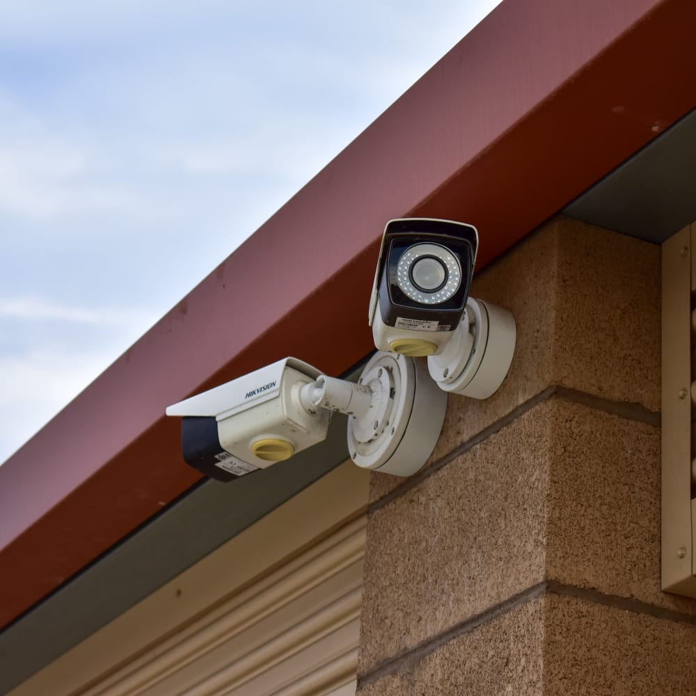 Video surveillance cameras at STOR-N-LOCK Self Storage in Redlands, California