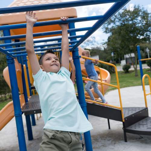 Kids playing at Scottsdale, Arizona near Casa Santa Fe Apartments