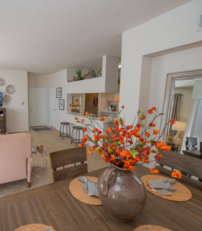 Dining area at Prairie Springs in Oklahoma City, Oklahoma