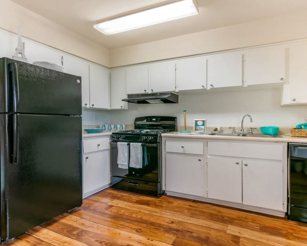 Spacious model kitchen at ibex Park in Smyrna, Georgia