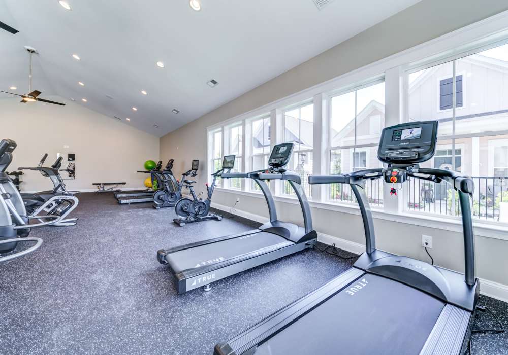 State-of-the-art fitness center at Seaglass Cottage in North Myrtle Beach, South Carolina