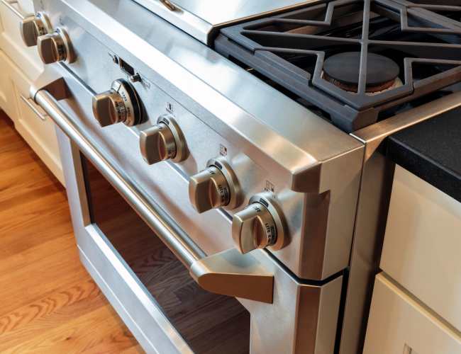 Modern kitchen at Flores Del Valle in , California