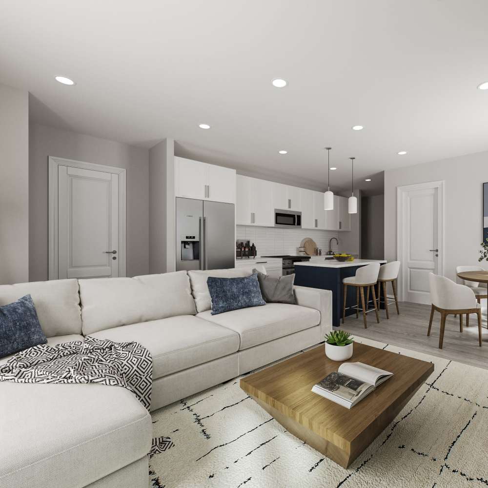 Landmark Living Room at Landmark at Dublin in Dublin, Pennsylvania