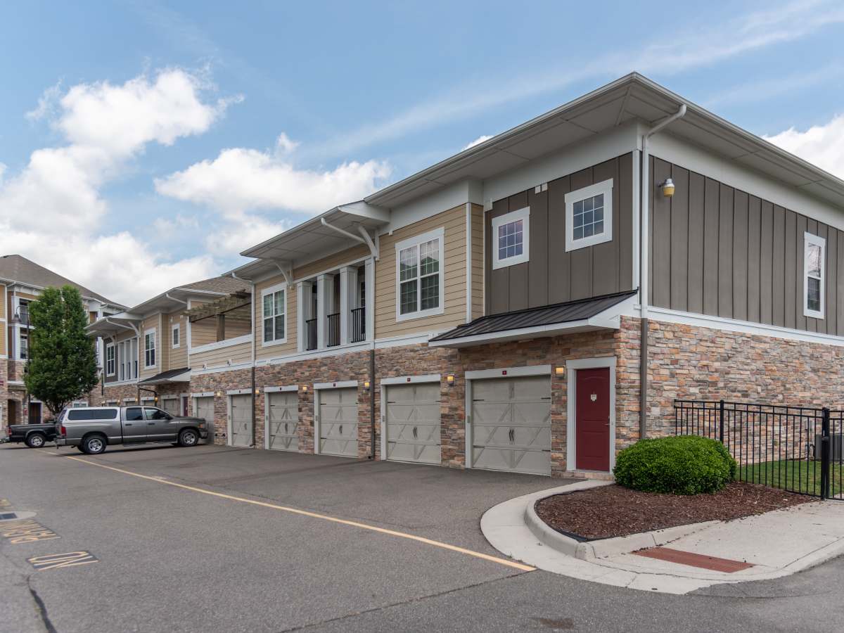 Residential Complex with Designated Parking Spaces at Red Knot at Edinburgh in Chesapeake, Virginia.