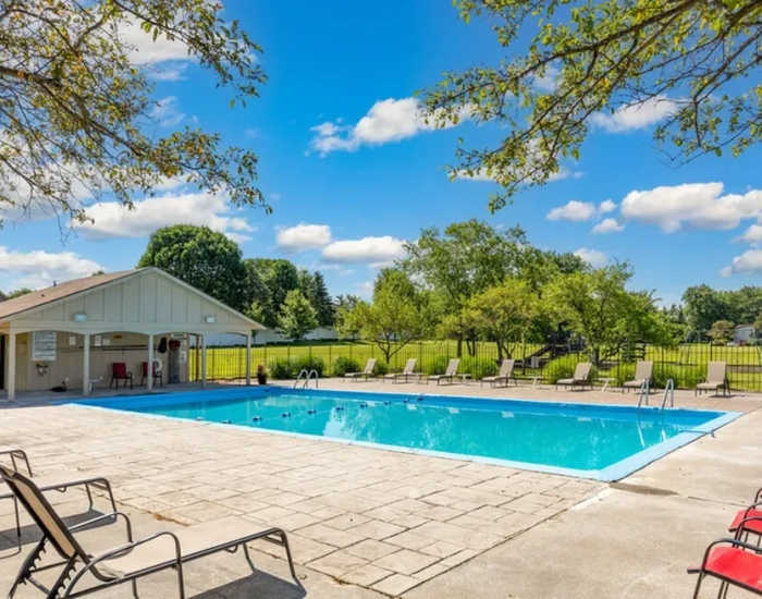Sparkling pool at Andover Park in Valparaiso, Indiana