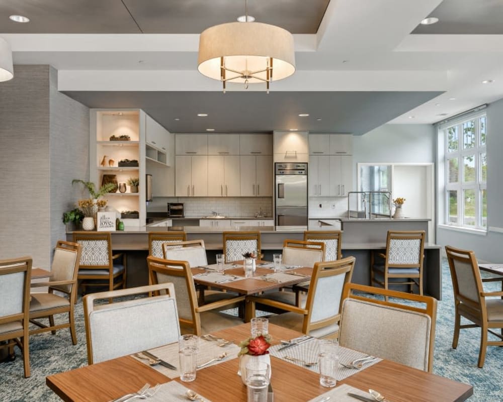 Dining room at Anthology of Farmington in Farmington, Connecticut