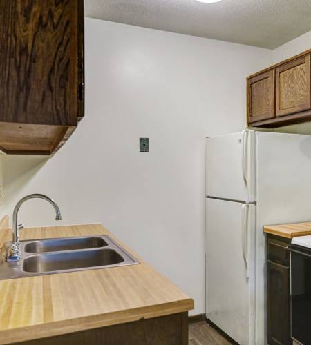 Kitchen at Larpenteur Villa in Saint Paul, Minnesota