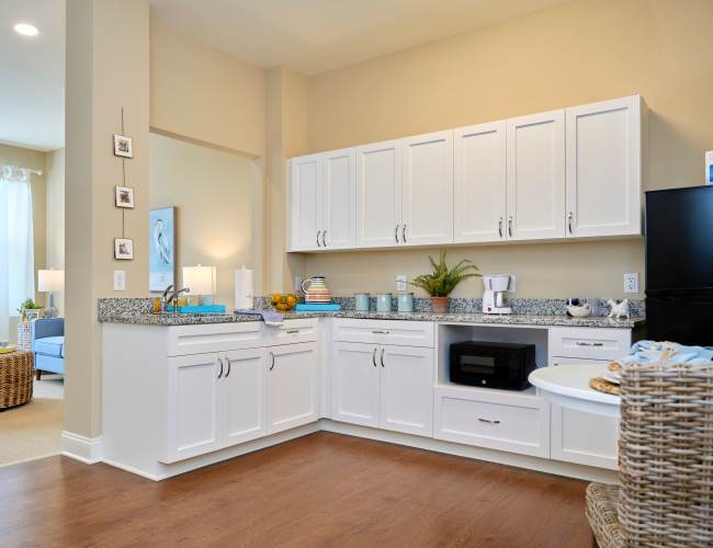 Senior living kitchen at Harmony at Waldorf in Waldorf, Maryland