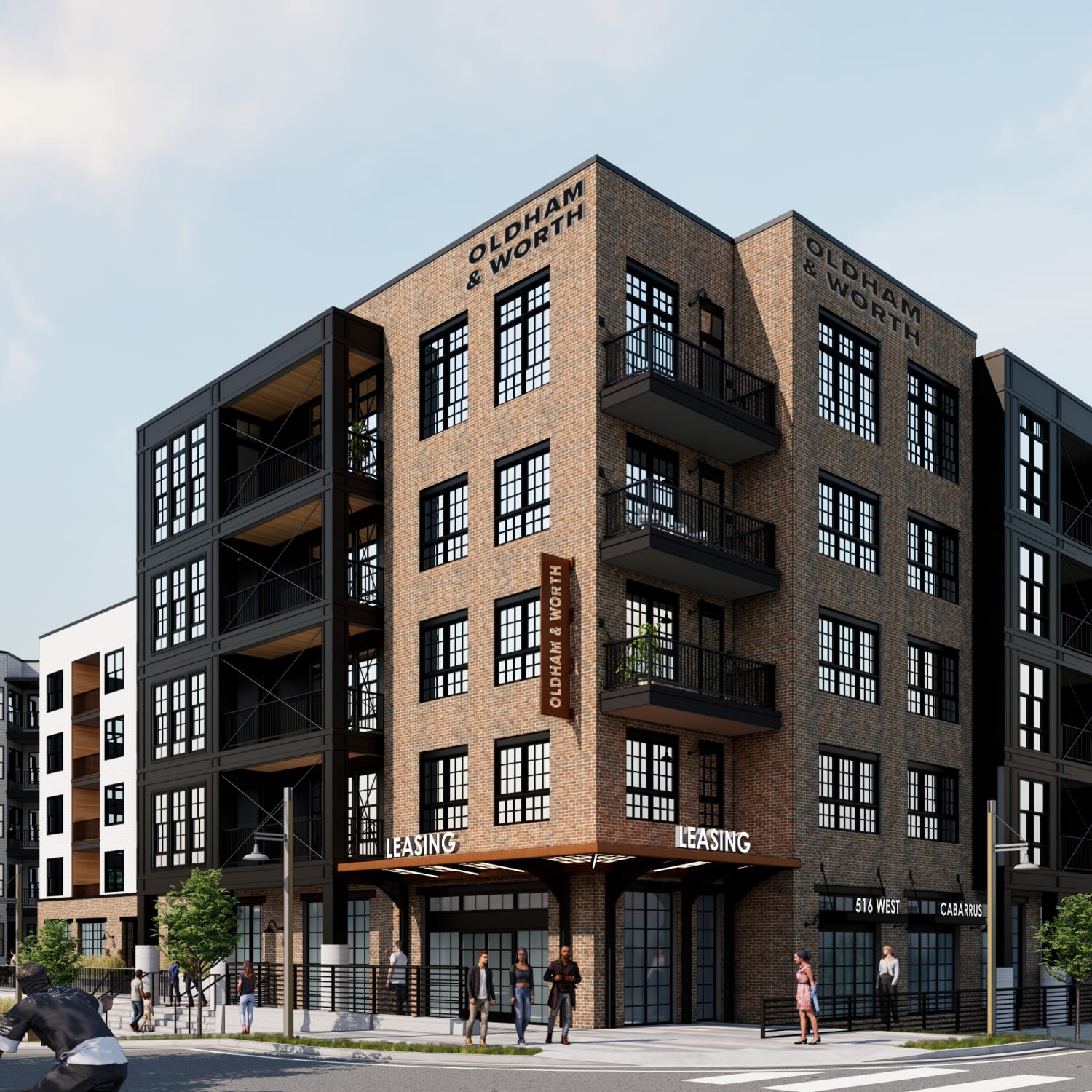 apartments at Oldham & Worth in Raleigh, North Carolina