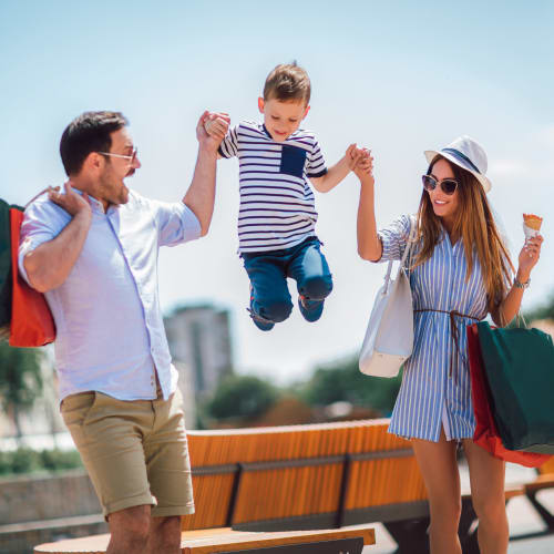 Family shopping near Marquis at Chandler in Chandler, Arizona