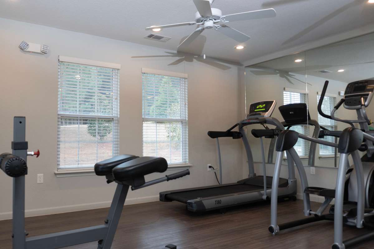 Fitness center at Hardin Terrace in Jefferson, Georgia