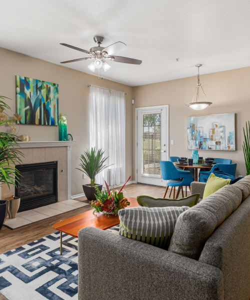 a cozy living area at The Linq in Chandler, Arizona