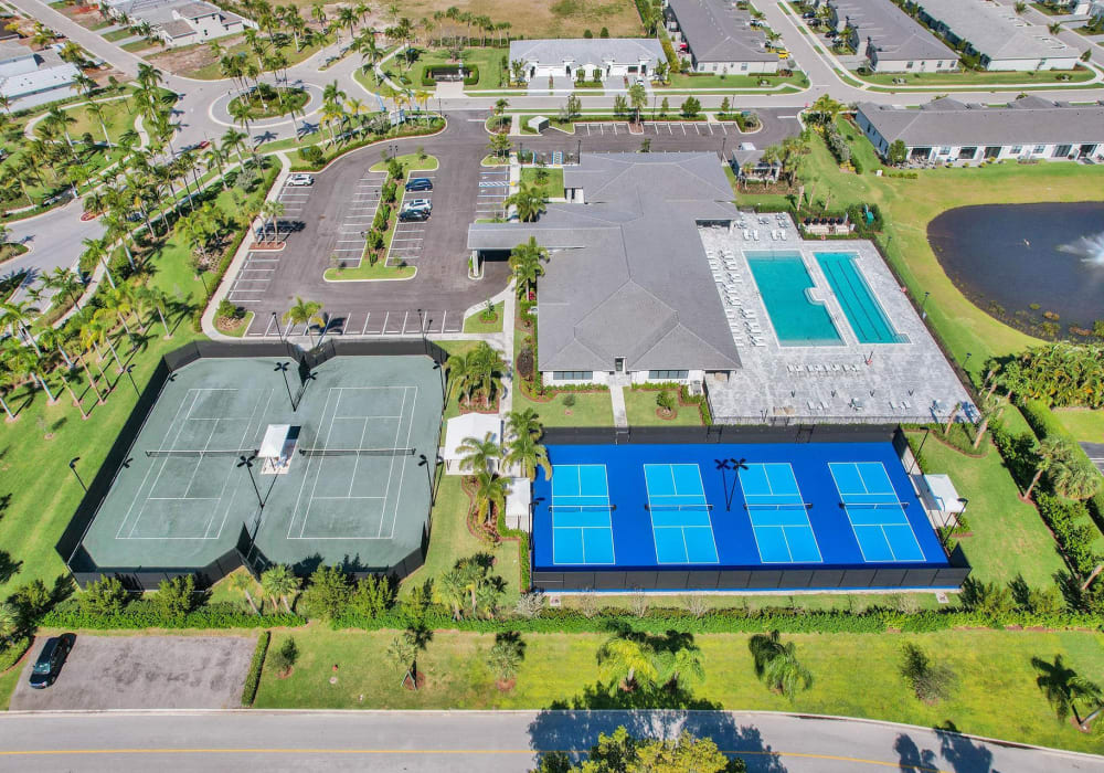 Aerial view at Solera at Avalon Trails in Delray Beach, Florida