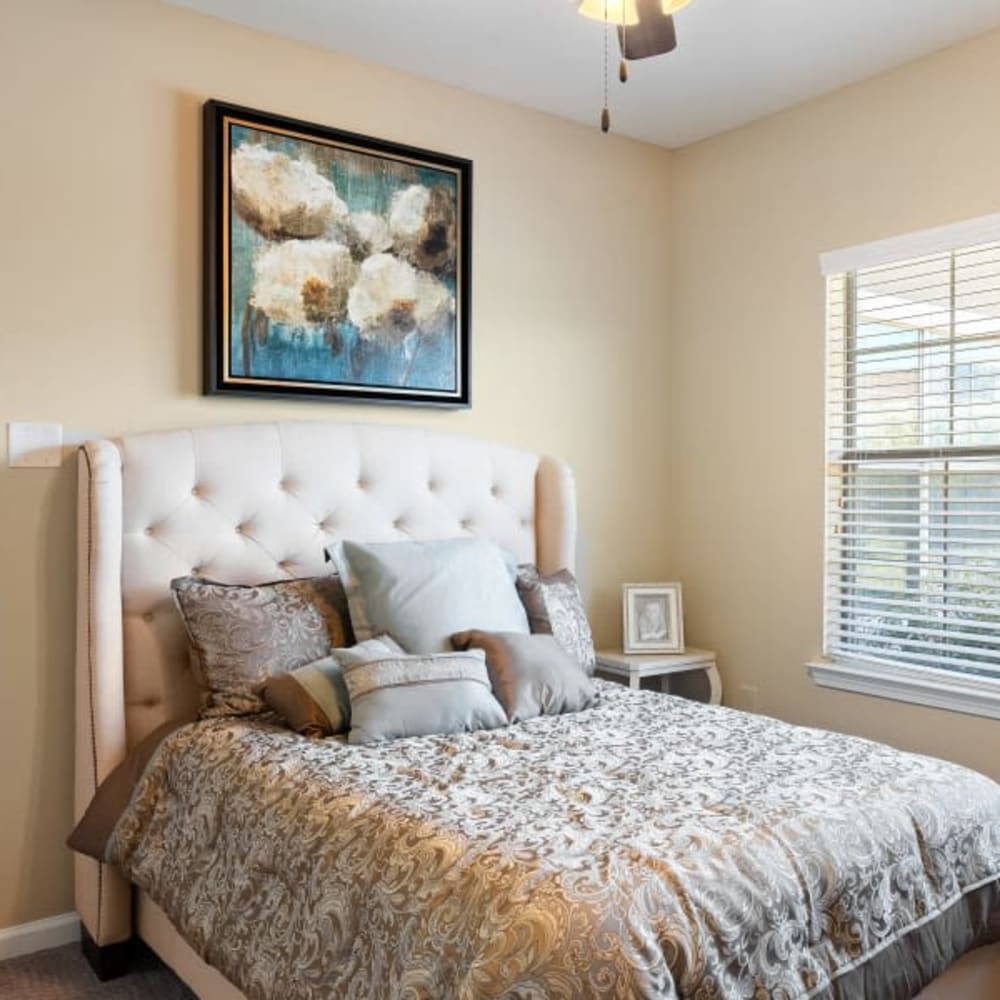 Serene bedroom at Anthology of Stonebridge Ranch in McKinney, Texas