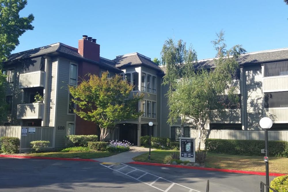 Exterior view of apartments at Muirwood Gardens in Martinez, California