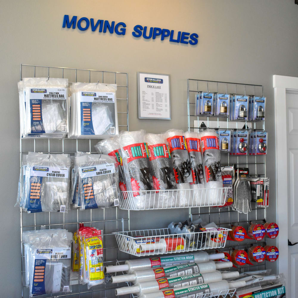 Moving supplies for sale at STOR-N-LOCK Self Storage in Colorado Springs, Colorado