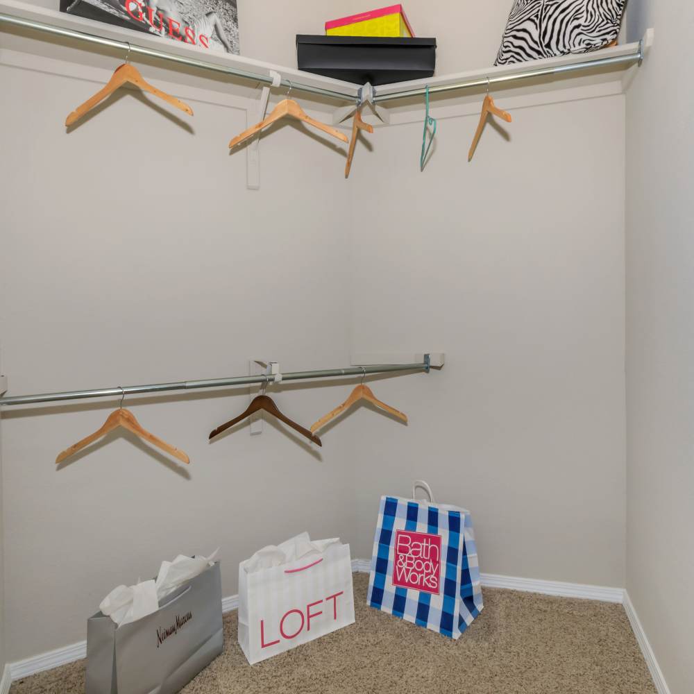 Walk-in closet at One Belmar Place in Lakewood,Colorado