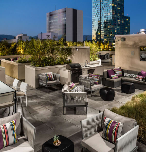 Take in the city from the rooftop lounge at Berkshire K2LA