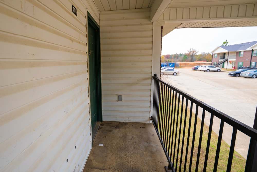 Balcony at Hillside in Minden. LA