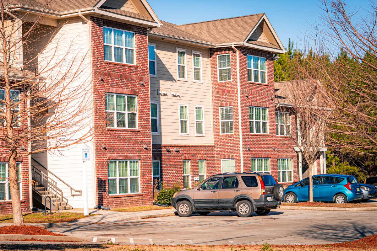 Lots of parking in the welcoming neighborhood at Hardin Terrace in Jefferson, Georgia